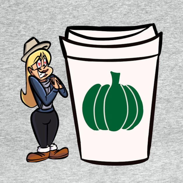 Basic White Girl Pumpkin Spice Latte shirt by Cartoonguy